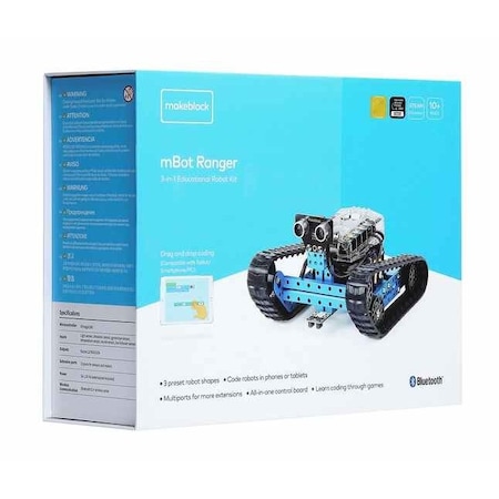 Makeblock mBot Ranger3-in-1 robotics kit for kids with more playtime and learning possibilities. mBot-K02-01